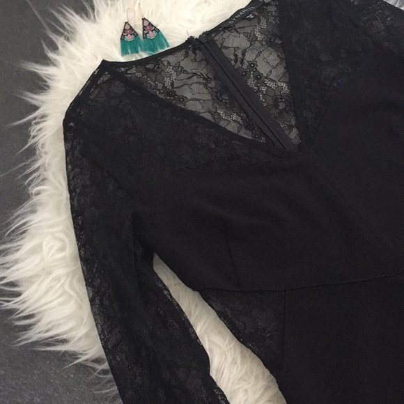 Dynamite black long sleeve lazy bodycon dress - Picture 5 of 5